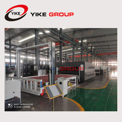 Flexo automático de empacotamento ondulado que imprime cortar giratório com a máquina de entalho da fábrica de China YIKE