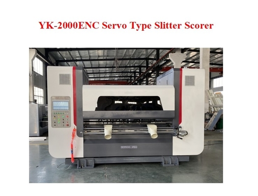 YK-2000 ENC Velocidade 250m/min Servo Tipo Slitter Scorer para linha de produção de cartão ondulado