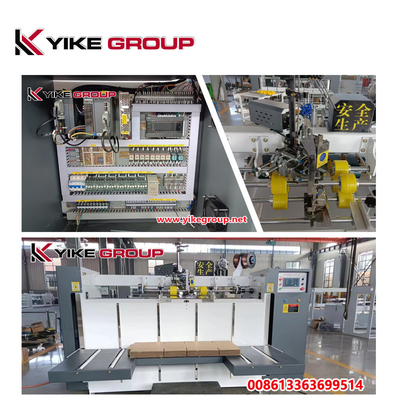 YIKE GROUP Máquina de costura de caixa ondulada semiautomática de 2000 mm