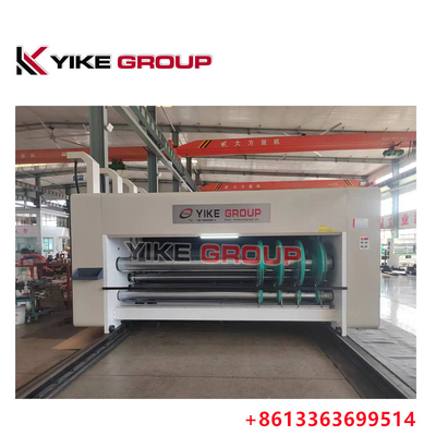 Chain Feeder 2 Color Printer Slotter Die Cutter Machine Cartão de Caixa de Fabricação Machine