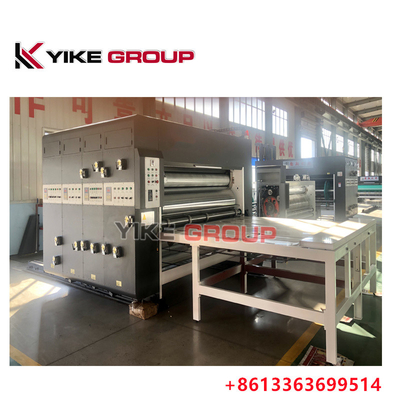 Impressora de alimentação por cadeia de 1600x3000mm Slotter Die Cutter Machine Caixa de cartão fabricada pelo YIKE GROUP