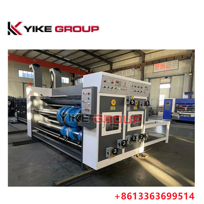 YIKE GROUP 1400X2800 Chain Type Flexo Printer Slotter Machine para Caixa de Cartão Corrugada