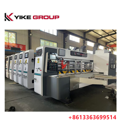 YK-1426 Impressora Flexo de Borda de Chumbo Slotter Máquina de Corte a Morro para fabricação de caixas de cartão
