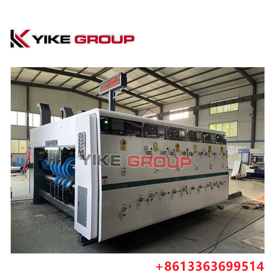 YK-1426 Impressora Flexo de Borda de Chumbo Slotter Máquina de Corte a Morro para fabricação de caixas de cartão