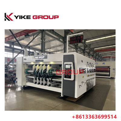 Yk-920 Sistema de alimentação de borda de chumbo Flexoprinter corrugado Slotter Machine para operação fácil