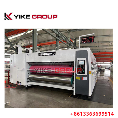 YIKE GROUP alimentador de borda de chumbo 1200X2400MM 4 cores Flexo Impressão Slotting Die Cutting Machine