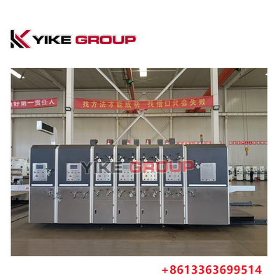 Yk-1228 Impressora de alimentação de borda de chumbo Slotter Die Cutter Machine para cartão ondulado