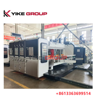 Yk-1228 Impressora de alimentação de borda de chumbo Slotter Die Cutter Machine para cartão ondulado