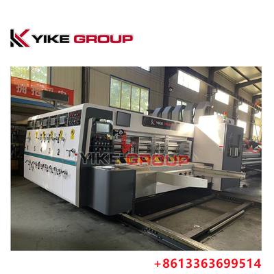 Max Impressão tamanho 1450X2500 Automático de chumbo de borda Flexo 3 Color Slotter Diecutter Machine