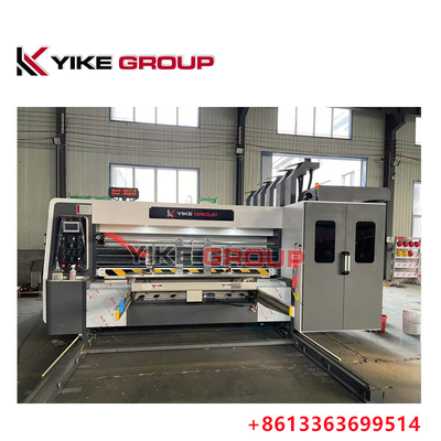 Max Impressão tamanho 1450X2500 Automático de chumbo de borda Flexo 3 Color Slotter Diecutter Machine