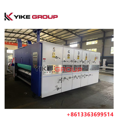 Max Impressão tamanho 1450X2500 Automático de chumbo de borda Flexo 3 Color Slotter Diecutter Machine